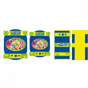 Комплект зашиты для коленей, локтей и запястий Фиксики в сетчатой сумке, размер S (Shantou, PR-FIXIKI Ssim)